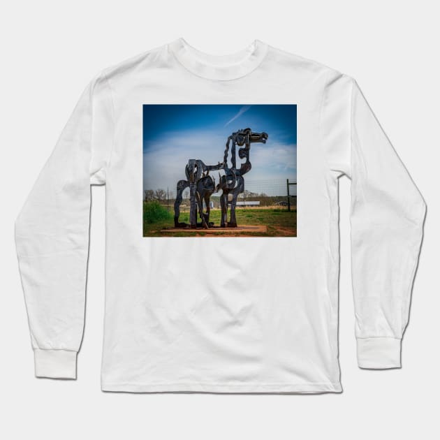 Iron Horse Long Sleeve T-Shirt by Ckauzmann